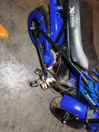 Moto Motocross Xtreme Eléctrica Azul