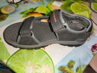 Sandalias Skechers Negro/Gris