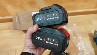 NUEVA! Radial 125mm velocidad regulable 2 BATERÍAS