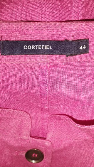 Chaqueta Cortefiel Lino Roja T.44