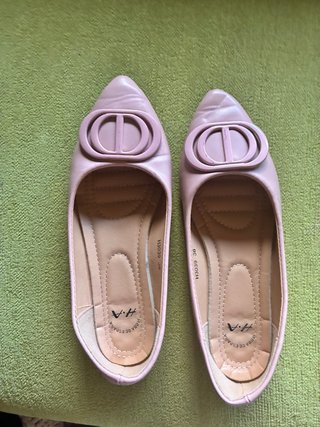 Manoletinas rosas talla 36