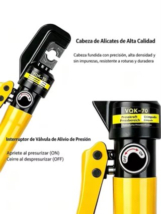 Crimpadora Hidráulica YQK-70 Manual