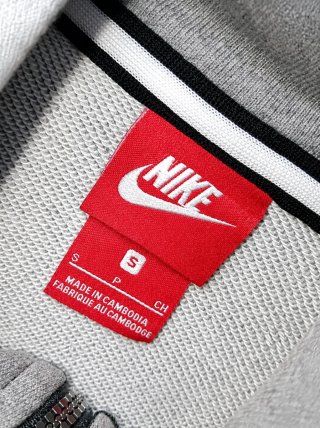 Sudadera Nike Gris Capucha Cremallera Talla S