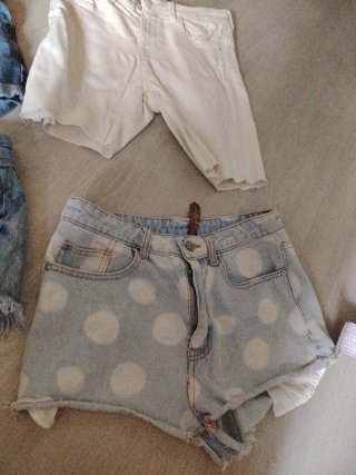 Lote 4 shorts vaqueros mujer talla M