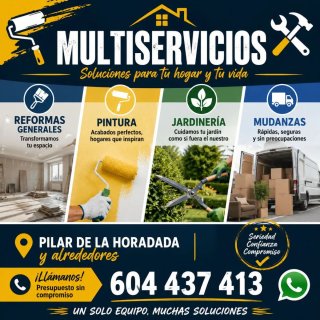 Pintura,albañilería, mudanzas y jardinería