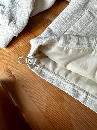 Chaqueta Bomber ASOS Algodón Beige. M oversize
