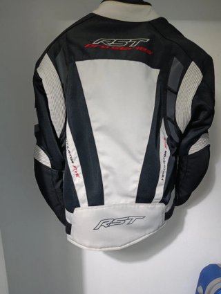 Chaqueta Moto RST Negra y Blanca Talla [Talla]  XL