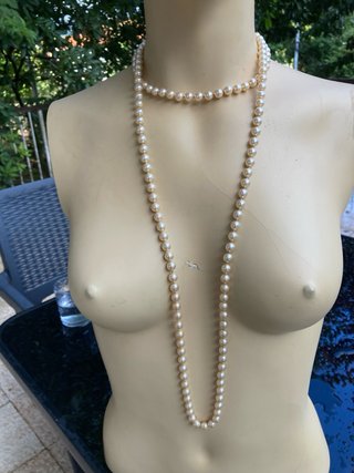 Collar largo de perlas