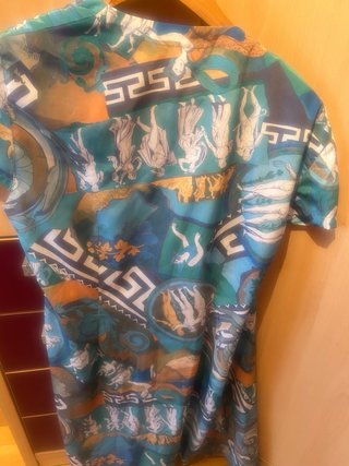 Vestido cruzado estampado verano