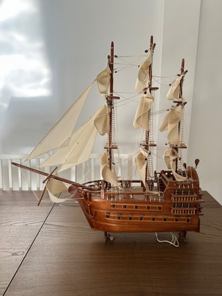 Maqueta Barco Madera Artesanal