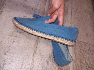 Mocasines unisex de piel natural talla 41