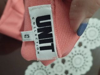 Camiseta manga corta mujer rosa asalmonado