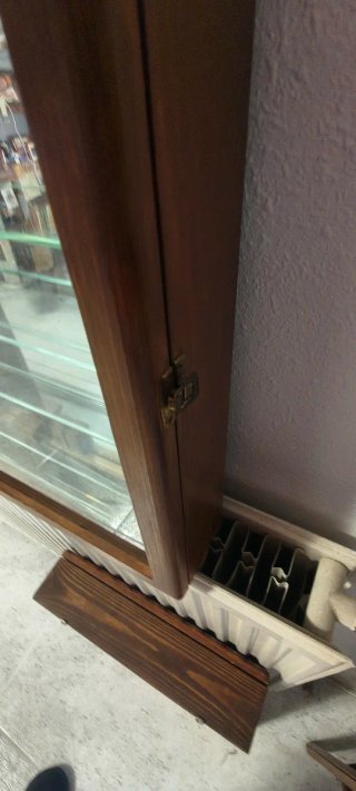 Vetrina espositore in legno e vetro