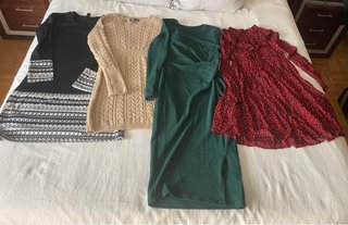 Pack 4 Vestidos Manga Larga