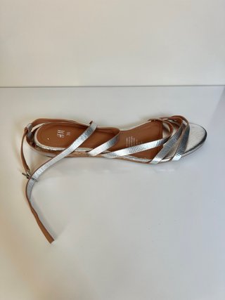 Sandalias Plateadas Cuña H&M