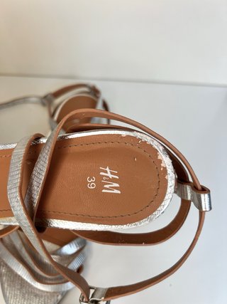 Sandalias Plateadas Cuña H&M