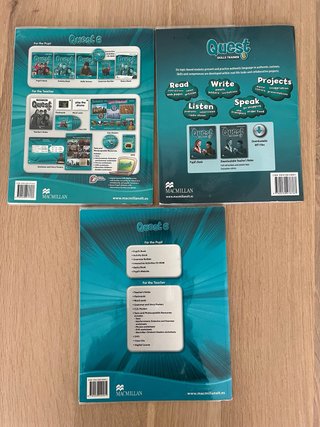 3 libros de texto ingles Quest 6. Macmillan