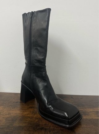 Botas MISTA negras cuadradas tacón