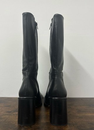 Botas MISTA negras cuadradas tacón