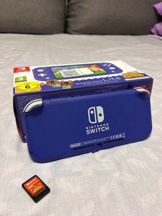 Nintendo Switch Lite Azul + Animal Crossing+Pokemo