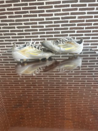 Adidas F50 Pro Botas Fútbol Oro/Blanco