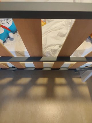 Somier Cama 90cm Metal y Madera