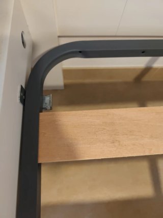 Somier Cama 90cm Metal y Madera