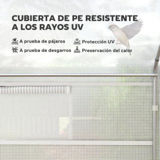 Invernadero Túnel 4x3x2m con 2 Ventanas