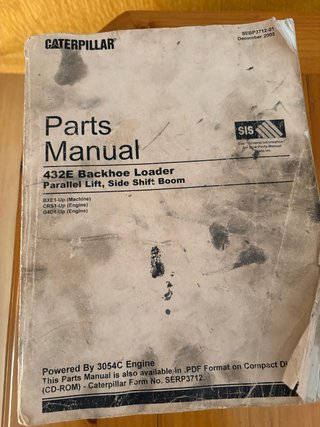 Manual de Piezas Caterpillar 432E