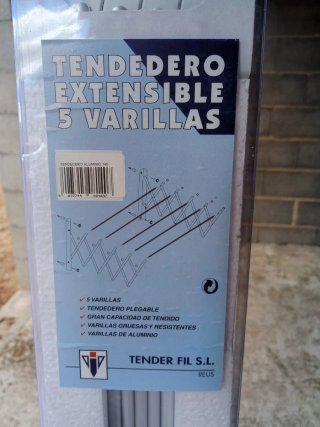 Tendedero Extensible 5 Varillas