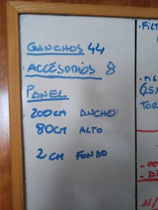 Panel metálico para herramientas