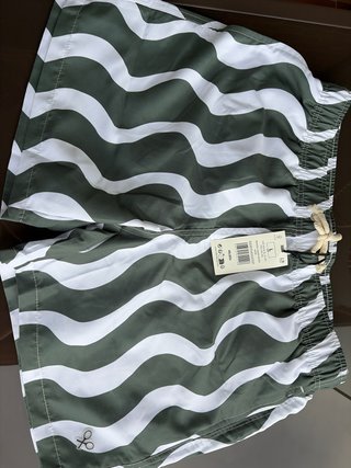 Traje de baño Silbon verde y blanco Talla L