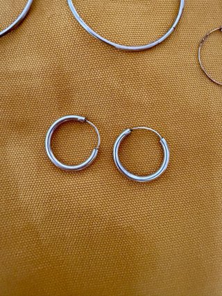 Pendientes de aro plata de ley - Varios tamaños