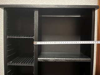 Mueble Estantería Negro para CDs