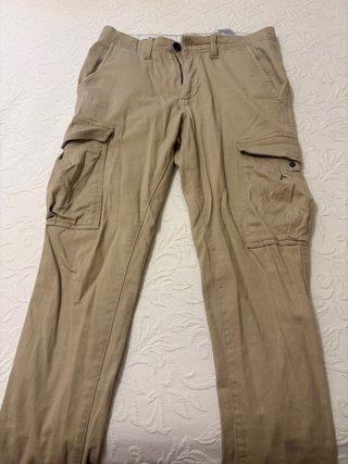 2 Pantalones Cargo Jack & Jones Beige Talla M