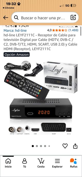 Receptor TDT Leyf 2111 Full HD"