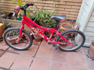 Bicicleta infantil roja Orbea