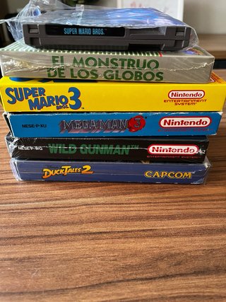 Lote 5 Juegos NES: Mario, Mega Man, DuckTales