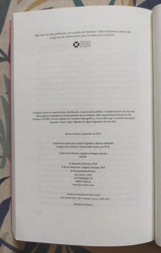 1* edición. Saludos. Alexandru Ecovoiu.