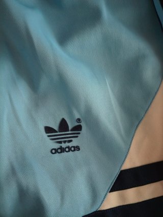 Chaqueta Adidas Vintage Azul y Blanca