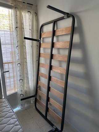 Somier 90cm Metal y Madera