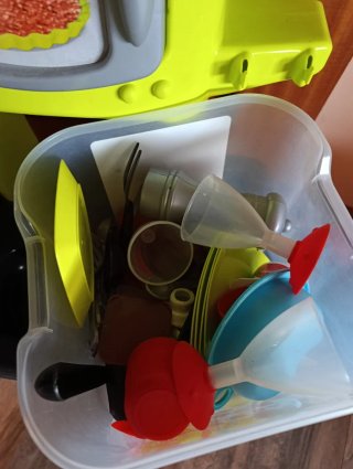 Lote cocinita + accesorios y lavadora