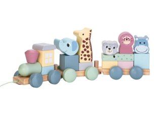 Tren de madera con animales (Imaginarium)