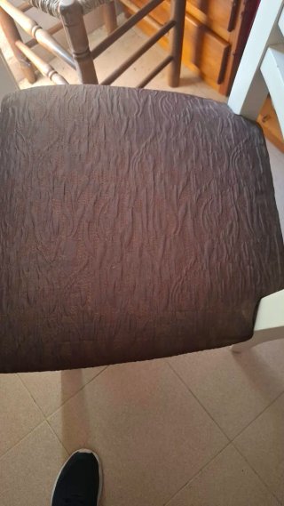 Juego de 6 sillas de comedor blancas