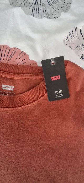 Camiseta Levi's Vintage Fit XXL Naranja Nueva