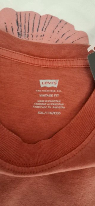 Camiseta Levi's Vintage Fit XXL Naranja Nueva