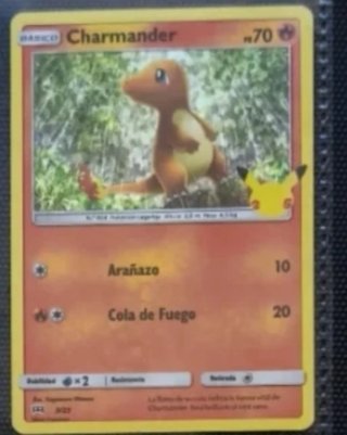 3 Cartas Pokémon 25 Aniversario