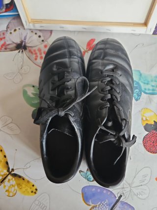 Zapatillas de fútbol sala negras turf
