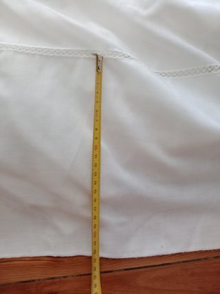Dos cortinas largas blancas para balcón