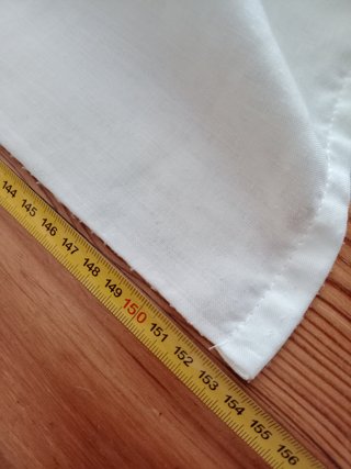 Dos cortinas largas blancas para balcón